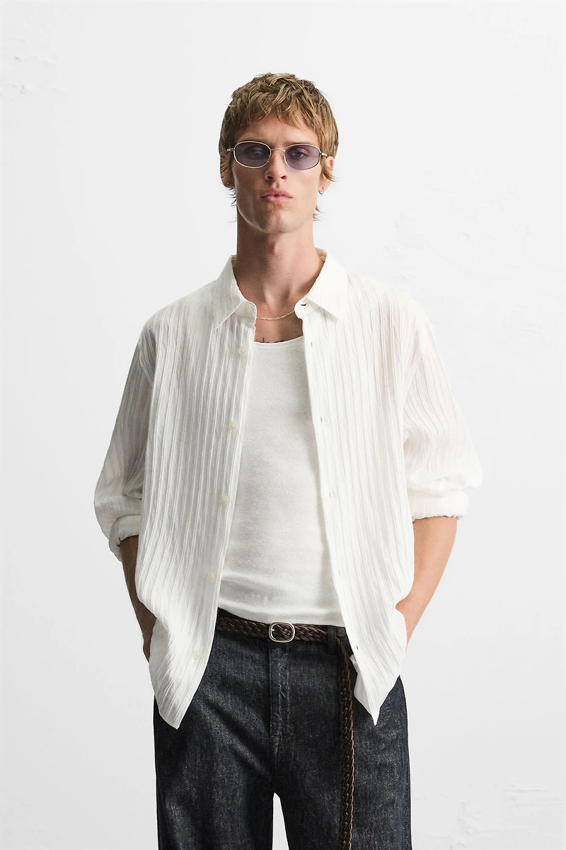STRIPED JACQUARD SHIRT