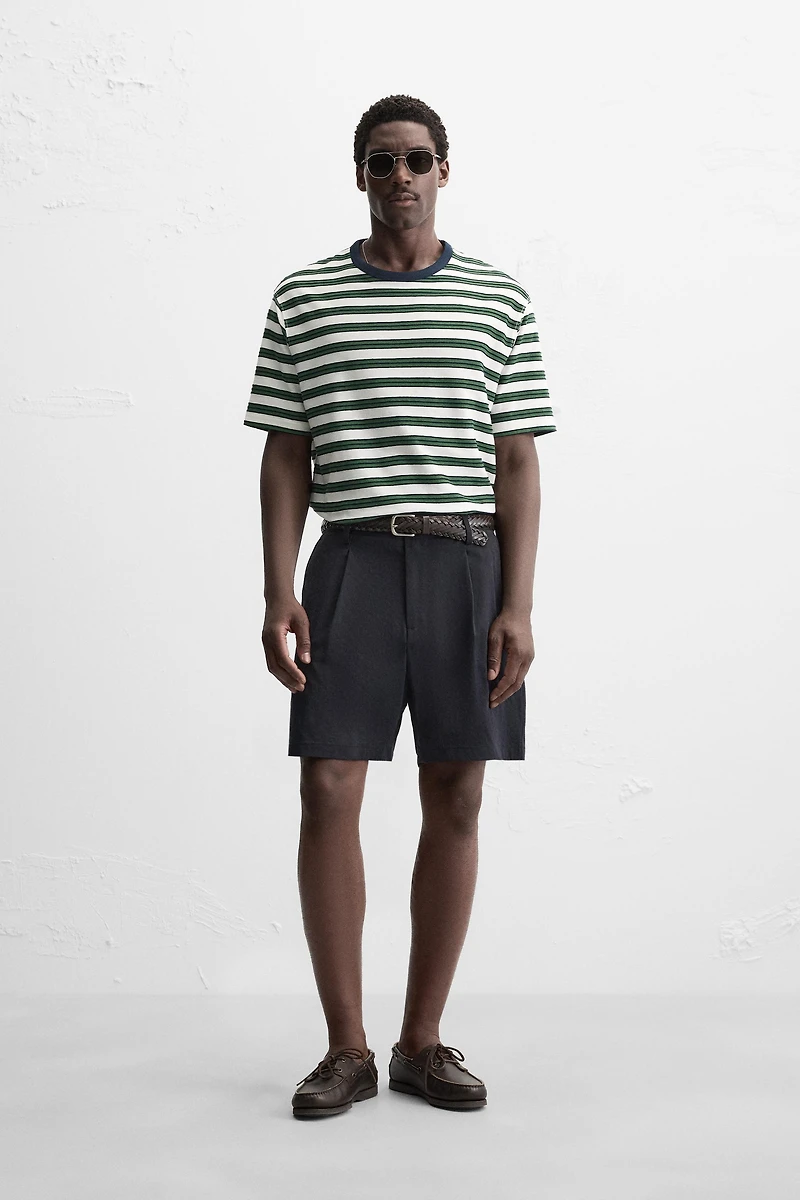 STRIPED JACQUARD T-SHIRT