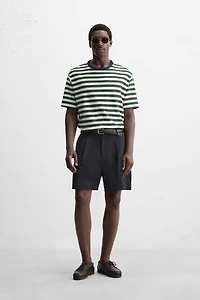 STRIPED JACQUARD T-SHIRT