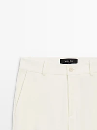 Straight-leg flowing trousers