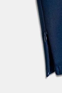 CREPE MOCK NECK T-SHIRT