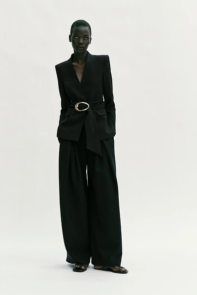 PANTALON TAILLE HAUTE À PINCES
