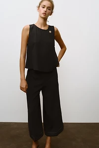 JUPE-CULOTTE BAS PLISSÉ