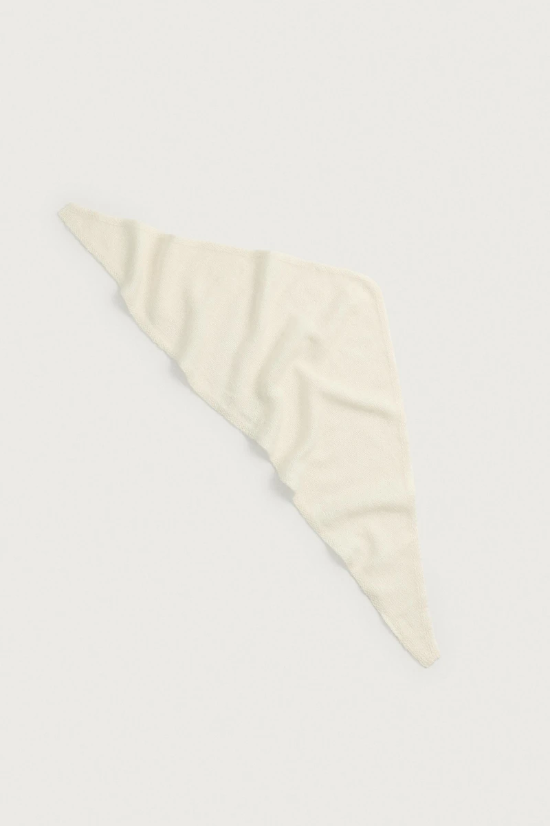 LINEN AND CASHMERE KNIT BANDANA