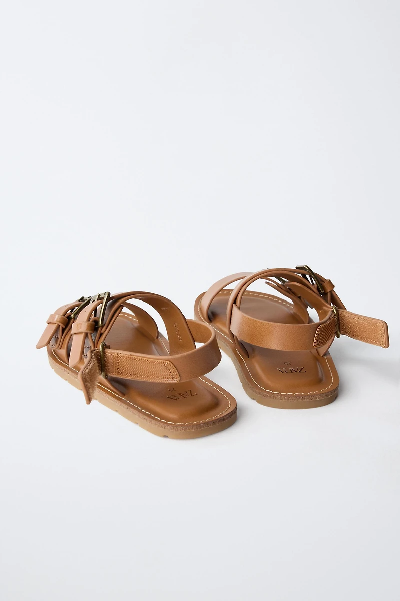 BUCKLED SANDALS