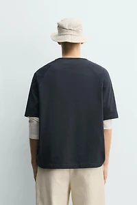 RELAXED FIT RIVET POCKET T-SHIRT