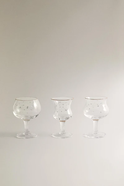 SET OF CHRISTMAS GLASS SHOT GLASSES (SET OF 3)