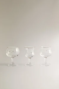SET OF CHRISTMAS GLASS SHOT GLASSES (SET OF 3)