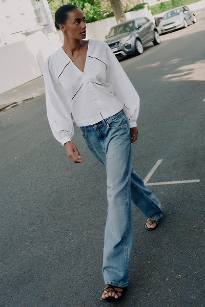 EMBROIDERED POPLIN SHIRT