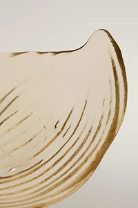 SHELL GLASS SERVING DISH