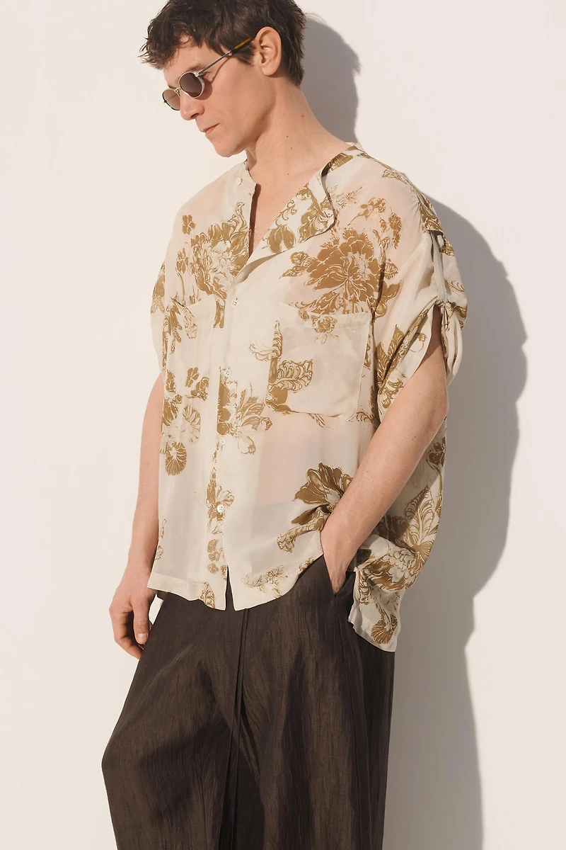 CHEMISE FLUIDE À IMPRIMÉ FLEURI