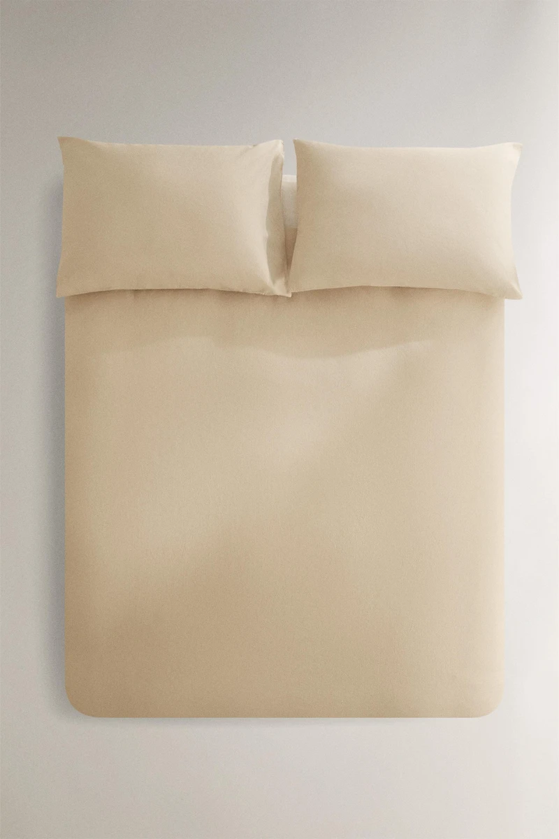 TEXTURED COTTON DUVET COVER