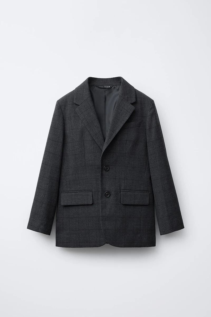 COMFORT PLAID SUIT BLAZER