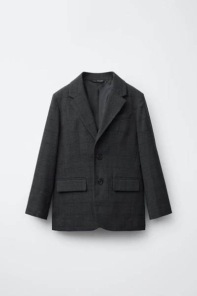 COMFORT PLAID SUIT BLAZER