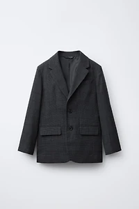 COMFORT PLAID SUIT BLAZER