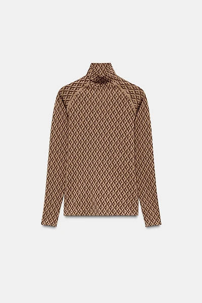 THERMOLITE® CORE SEAMLESS JACQUARD THERMAL T-SHIRT SKI COLLECTION