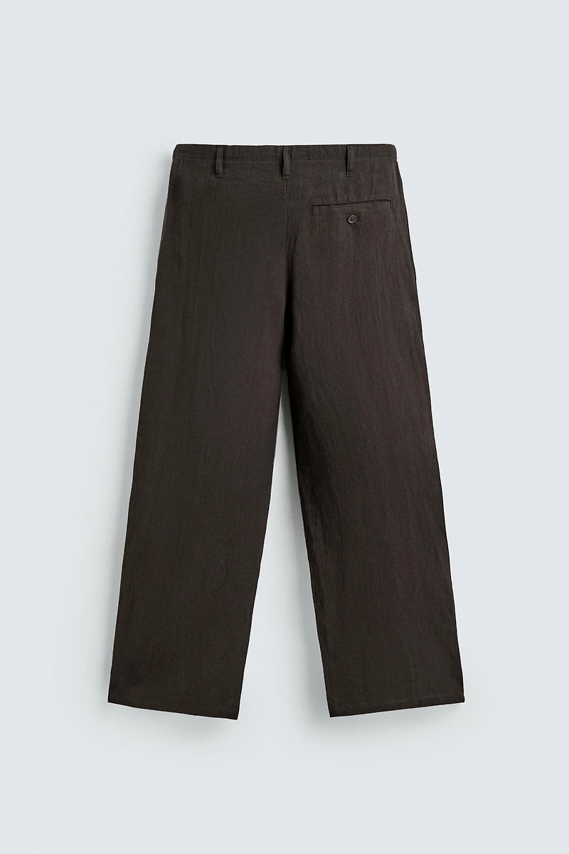 PANTALON RELAXED FIT 100% LIN