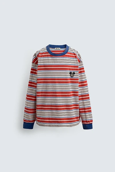 T-SHIRT RAYURES ÉCUSSON HARRY LAMBERT FOR ZARA X DISNEY