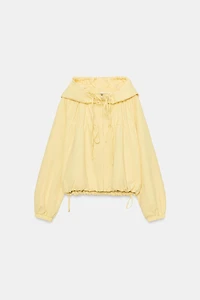 VESTE EN NYLON AVEC LACETS