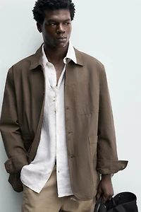 RELAXED FIT COTTON OVERSHIRT