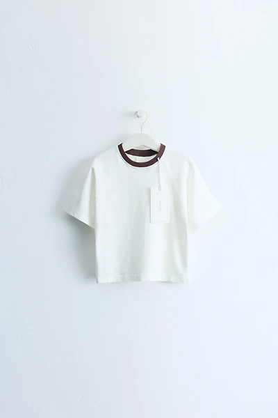 ZARA TIMELESS - CONTRAST PIPING T-SHIRT