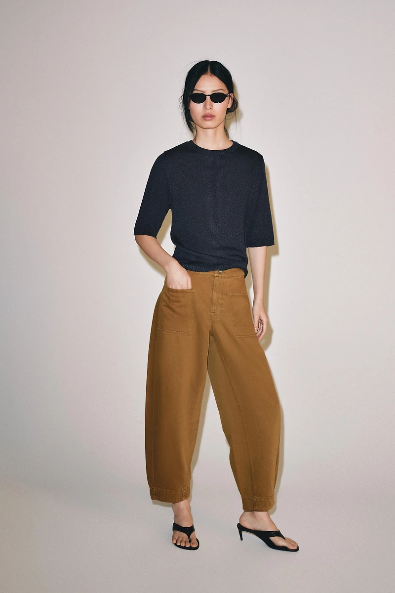 ZW COLLECTION BARREL PANTS