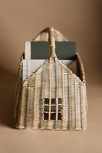 KIDS STRIPED HOUSE BASKET
