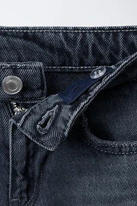 WIDE LEG JEANS WITH SHIMMER FRINGE