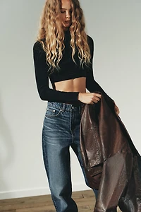 NYLON CROP TOP