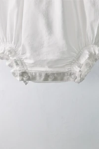 1-18 MONTHS/ LIMITED EDITION EMBROIDERED FLORAL ROMPER