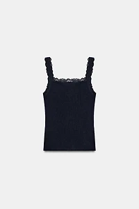 LACE HENLEY TOP