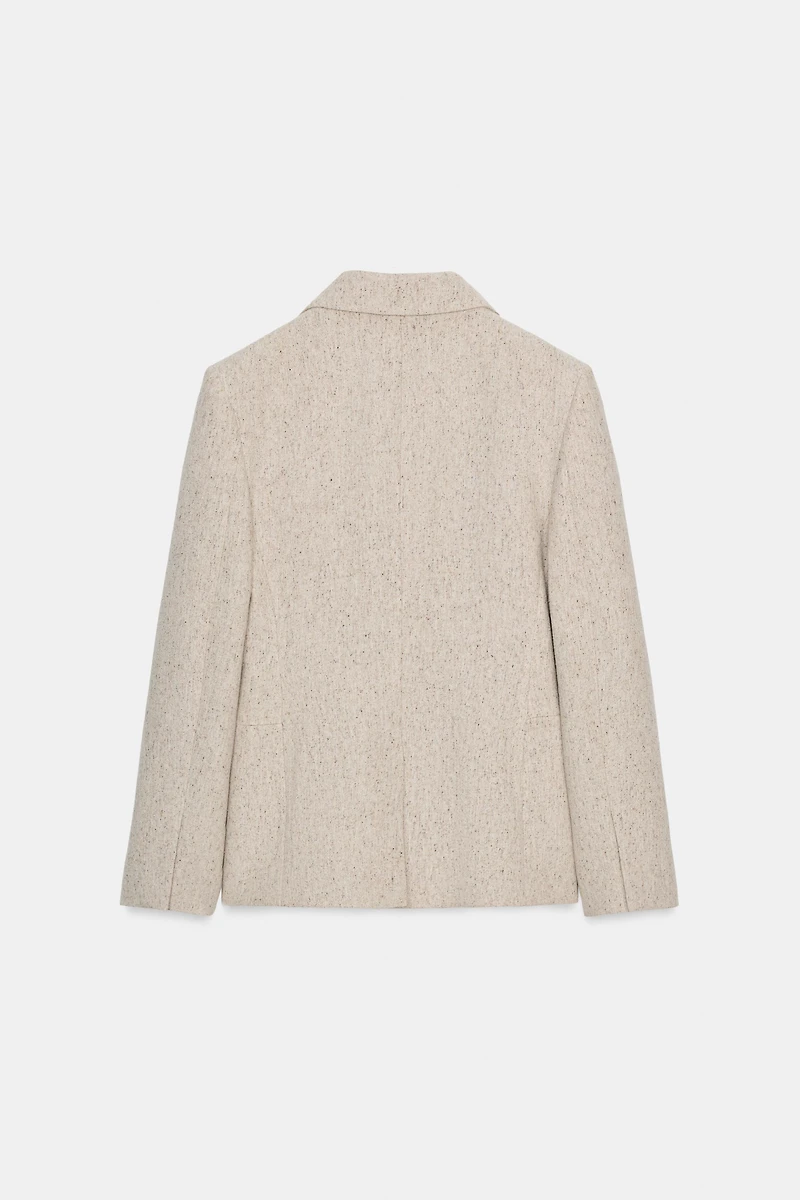 TAILORED WOOL BLEND PEPLUM BLAZER ZW COLLECTION