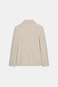 TAILORED WOOL BLEND PEPLUM BLAZER ZW COLLECTION