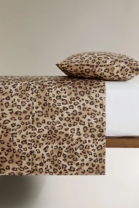 SATEEN DUVET COVER WITH ANIMAL PRINT
