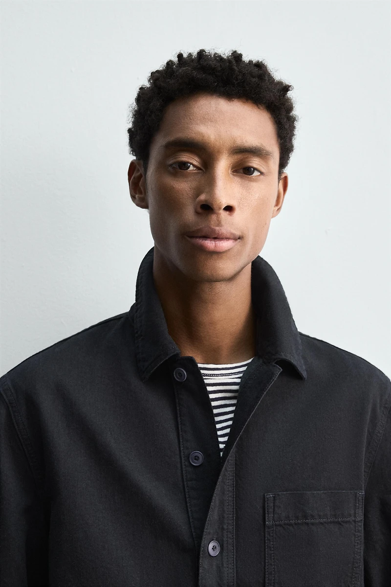 DENIM POLO SHIRT