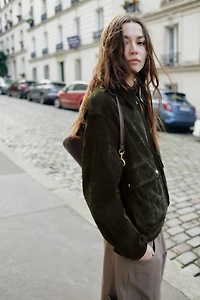 100% SUEDE LEATHER JACKET