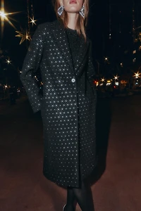 MANTEAU DOUX PAILLETTES