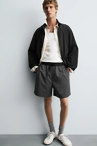CONTRAST WAIST SHORTS