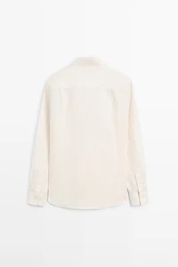 100% linen slim fit shirt