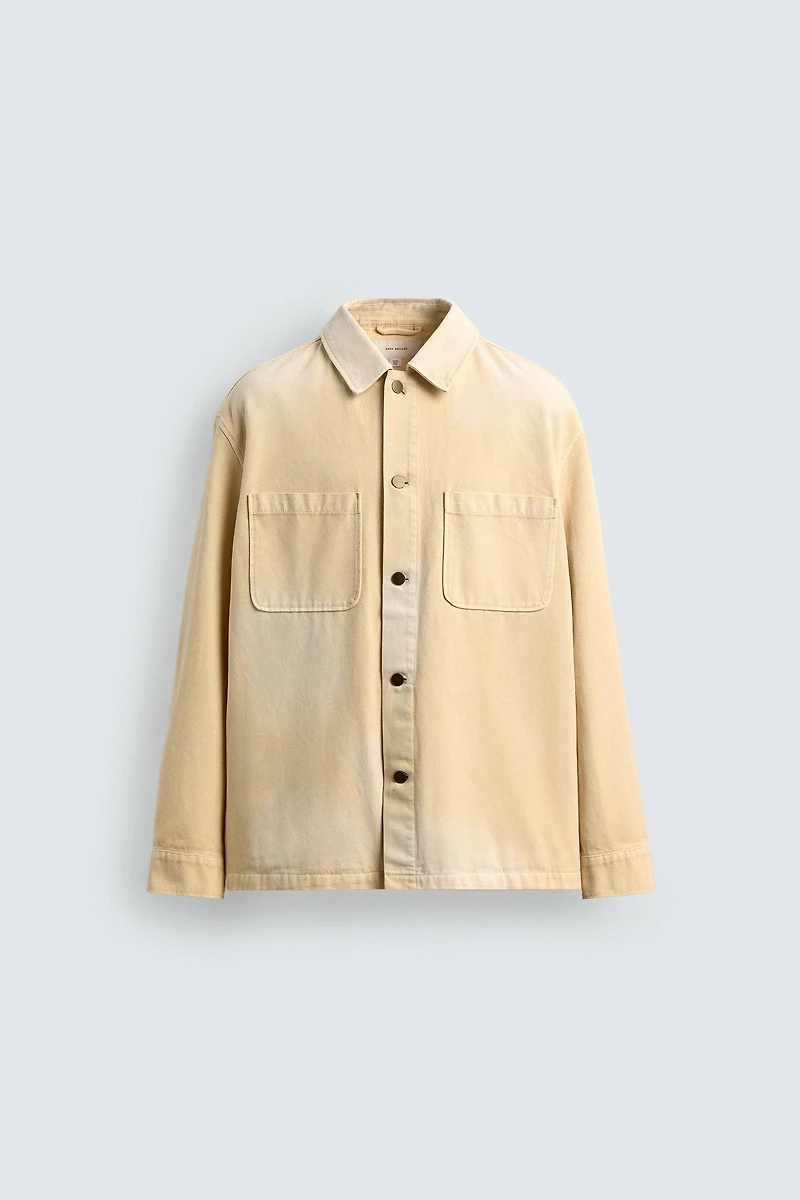 WASHED RELAXED FIT OVERSHIRT