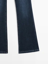 High waist flare fit skinny jeans