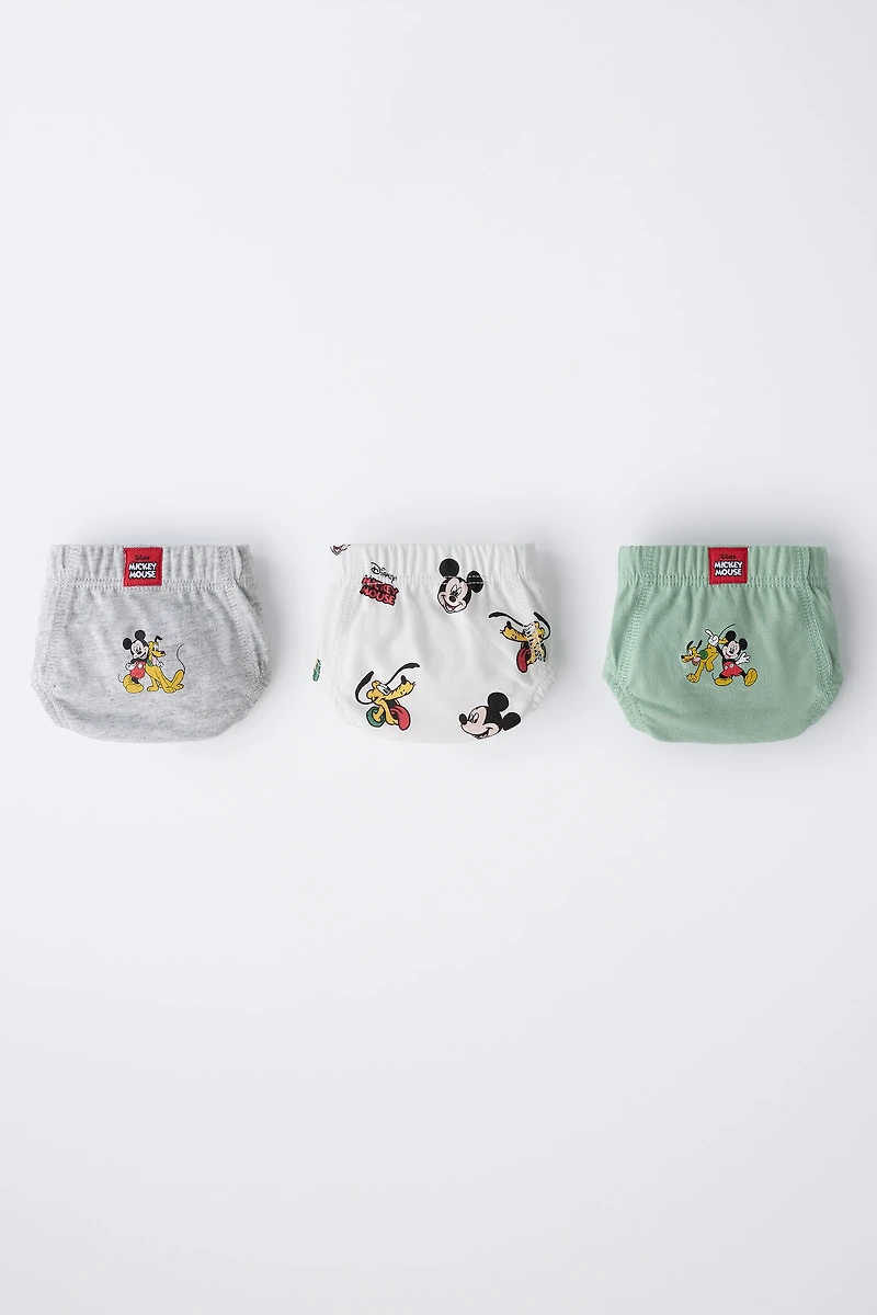 2-6 ANS/ LOT DE TROIS SLIPS MICKEY MOUSE AND FRIENDS © DISNEY