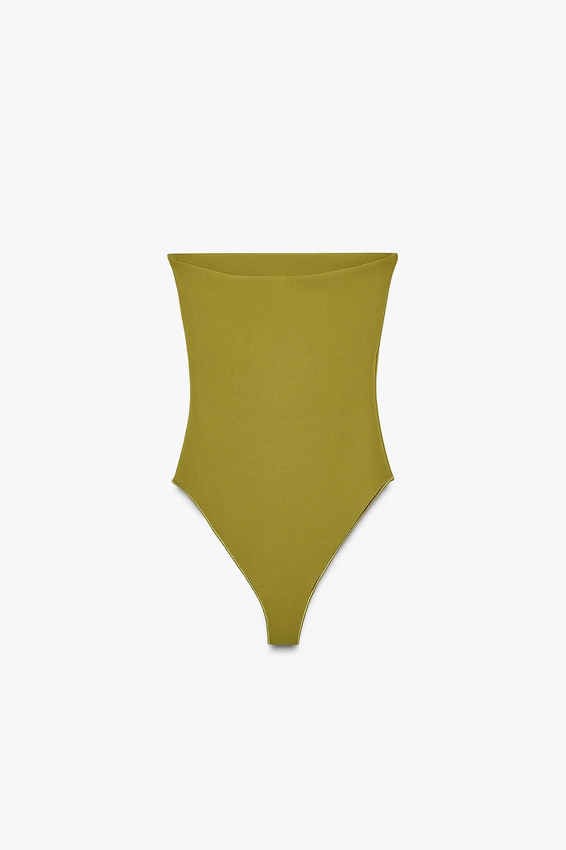 STRETCH BANDEAU BODYSUIT
