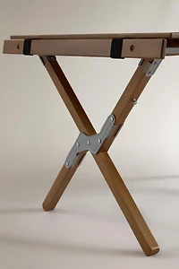FOLDABLE BEECH WOOD CAMPING TABLE