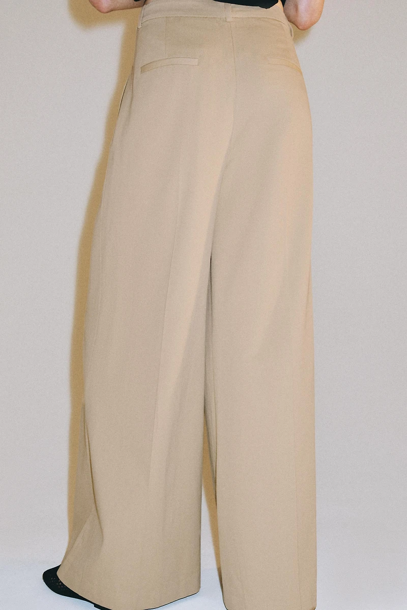 PANTALON WIDE LEG PLISSÉ ZW COLLECTION