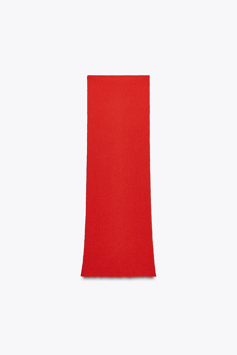 TEXTURED LONG SKIRT