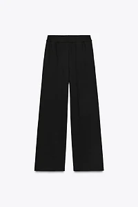WIDE LEG FLEECE PANTS
