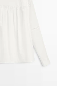 100% Cotton Puffed Sleeve Blouse - STUDIO