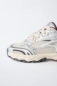 METALLIC ATHLETIC SNEAKERS