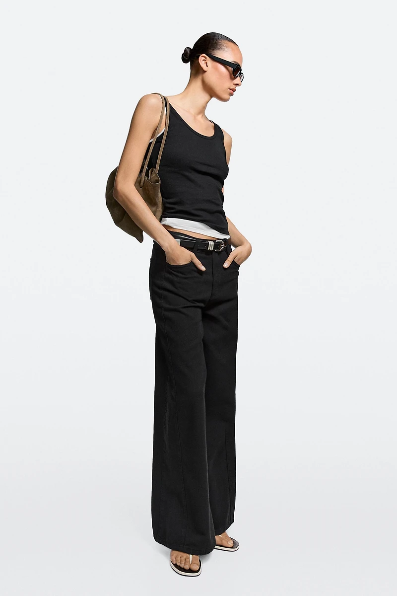 Flowy wide-leg jeans